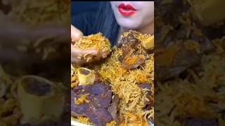 ASMR SPICY MUTTON BIRYANI WITH EXTRA GRAVY AND SALAD 🥗 EATING CHALLENGE BIG EATINGSHOW ASMR FOOD [upl. by Anirbes]