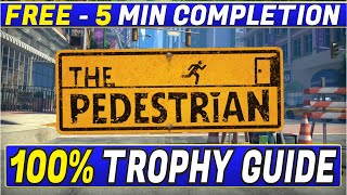 The Pedestrian 100 Trophy amp Achievement Guide  Free PS Plus Extra Game  5 Min Completion [upl. by Michael]