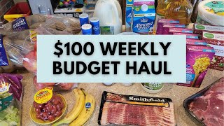 100 Weekly Grocery Haul  Grocery Shopping on a Budget for a Family of 6 [upl. by Nolyarb]