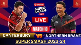 Super Smash live  Canterbury vs Northern Brave Live  CANT Vs NB live  Super Smash T20 Live Stream [upl. by Maitland968]