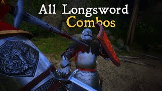 All Longsword Combos in Kingdom Come Deliverance [upl. by Zirtaeb297]