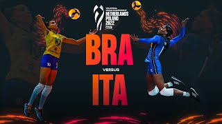 🇮🇹 ITA vs 🇧🇷 BRA  Highlights Semi Finals Womens World Championship 2022 [upl. by Oiramed]