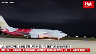 Air India Express Makes Safe Landing Despite Belly Landing Warning [upl. by Raven]