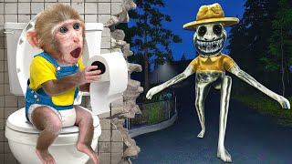 KiKi Monkey go to the toilet with Duckling amp play Realistic Zoonomaly Game after  KUDO ANIMAL KIKI [upl. by Enytsirk]