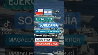 Ejercicio soberanía chilena Armada y Fach geopolitica chile argentina fach antartica antartida [upl. by Lahpos]