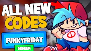 ALL FUNKY FRIDAY CODES December 2022  ROBLOX Codes SECRETWORKING [upl. by Burhans769]