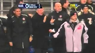 Paul Scholes Magical Goal Vs Aston Villa [upl. by O'Kelly]