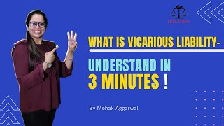 Lecture 9  What is Vicarious Liability  Law of Torts by Mehak Aggarwal  Fast Track DU LLB [upl. by Yclehc457]