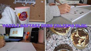 Yazılı haftası ders çalışma vlog 🫶🏻My Study Diaries 🫶🏻 [upl. by Acyre67]