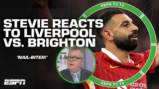 Liverpool vs Brighton was a NAILBITER at the end  Steve Nicols reaction  ESPN FC [upl. by Pearla]