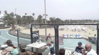 Webcam Lanzarote  Live Stream from the Beachbar in Costa Teguise [upl. by Akenor]