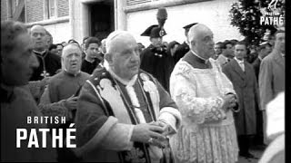 Pope John Joins Religious Procession To Open Lent 1960 [upl. by Mckinney949]