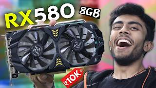 Cheapest 8GB Graphic Card For Extreme Gaming 🤩 AMD RX 580 PERFECT GPU ⚡️ Normal PC into Gaming PC [upl. by Vladamar]