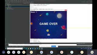 برمجة لعبة غزاة الفضاء بابثون python pygame space invaders  Reskin [upl. by Donela624]