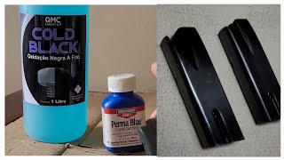 Perma Blue vs Cold Black oxidação a frio cold oxidation [upl. by Hewitt]