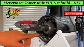 Mercruiser Alpha outdrive lower unit rebuild  Full DIY rebuild [upl. by Latia]