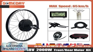 Electric Bike Conversion Kit 2029 Inch 700C 48V 2000W Brushless Front Rear Review [upl. by Carolina116]