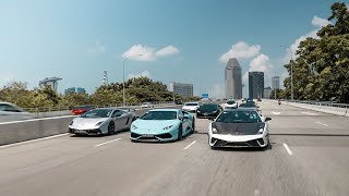 LAMBORGHINI CLUB SG PUNGGOL DRIVE CHILDRENS DAY 4K [upl. by Ahseenyt]