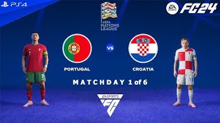 FC 24  Portugal vs Croatia  UEFA Nations League 2425 [upl. by Adnola12]