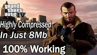 Gta IV Highly Compressed For Pc In Just 8MB [upl. by Eeruhs]