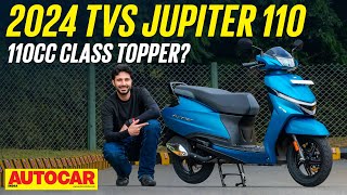 2024 TVS Jupiter 110 review  Huge update for TVS bestseller  First Ride  Autocar India [upl. by Ardnnaed]