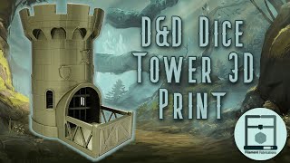 DampD Dice Tower 3D Print [upl. by Afesoj]