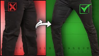 Tailor All Your BAGGY Jeans With This EASY TUTORIAL TRY IT [upl. by Ynittirb]