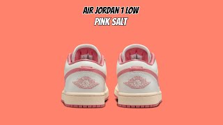 Air Jordan 1 Low Pink Salt [upl. by Reffinnej]