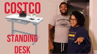 Unboxing Costco Tresanti Standing Desk Under 300  Work From Home Set Up [upl. by Eisler]