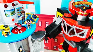 Paw Patrol Rescue Mission Romeos Giant Megazord amp the My Size Lookout Tower [upl. by Eiralc]