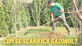 Scarificarea gazonului Cum se face scarificarea [upl. by Reifnnej]