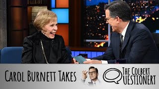 Carol Burnett Takes The Colbert Questionert [upl. by Norreg]