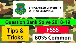 BUP Question Bank Solve  BUP Admssion Test 202021  Tips amp Tricks [upl. by Osnofla182]