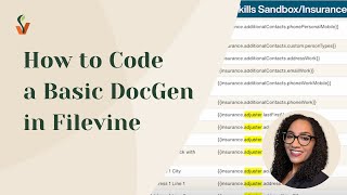 How to Code a Basic DocGen in Filevine [upl. by Parcel435]