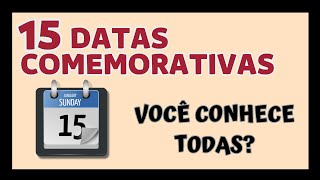 ONDA QUIZ  DATAS COMEMORATIVAS 02 [upl. by Kamp]