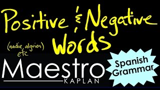 Positive affirmative and Negative Words in Spanish [upl. by Penrod]