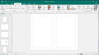 How to set up a booklet in Publisher [upl. by Anilave291]