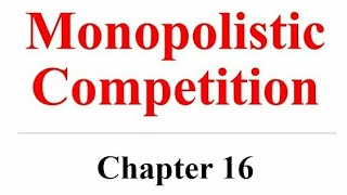 Monopolistic Competition  Microeconomics chapter 16 by Mankiw in UrduHindi  The Economics [upl. by Obidiah]