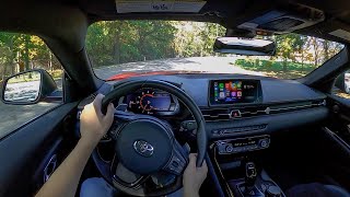 2021 Toyota GR Supra 20  POV Test Drive Binaural Audio [upl. by Epps]