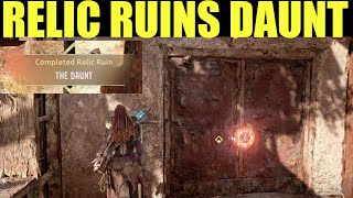 relic ruin the daunt walkthrough  Horizon forbidden west how to Complete the daunt relic ruin [upl. by Neu]