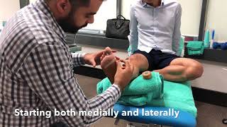 LowDye Taping Method for Plantar Fasciitis  Sydney CBD Osteopath Dr David Aboud [upl. by Aynekal]