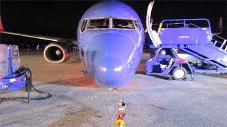 Southwest Airlines 737 Nose Gear Collapse at Pushback [upl. by Drew662]