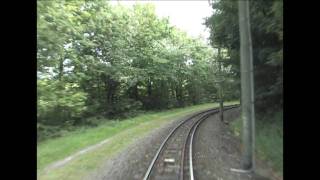 Führerstandsmitfahrt in der Straßenbahn von Bochum nach Witten Heven Dorf tram cabe ride [upl. by Ueik986]