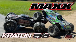 Kraton 6s EXB Vs MAXX  BASHING [upl. by Hirst]