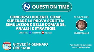 Concorso docenti come superare la prova scritta simulazione delle domande Analisi e strategie [upl. by Dlared938]