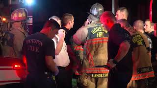 Houston Fire Rescues Man From Burning House [upl. by Pilihp]