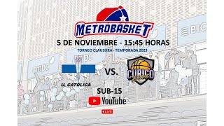 METROBASKET CLAUSURA 2023 U CATÓLICA VS CURICÓ BASKET SUB15 [upl. by Roanna456]