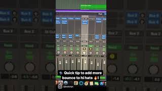 🗣 Quick Tip to get bouncier Hi Hats 🔥 Shorts [upl. by Sillsby329]