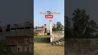 1Foot Vs 20Foots 😨JUMP parkour flip jump [upl. by Persian]