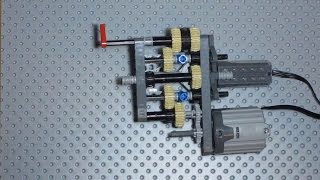 LEGO 4 Speed Linear Gearbox 2 Outputs [upl. by Salazar361]